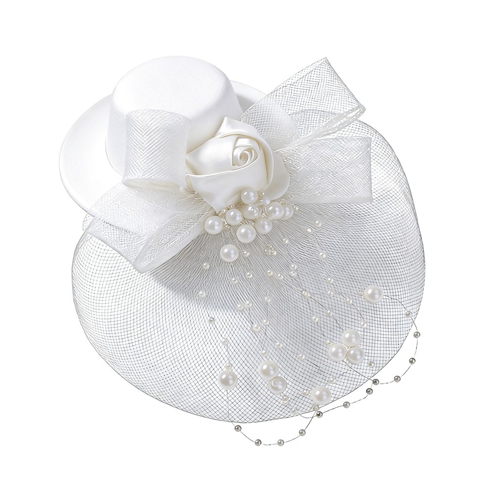 Women Accessories Photos - Elegant Mesh Top Hat Bow Vintage