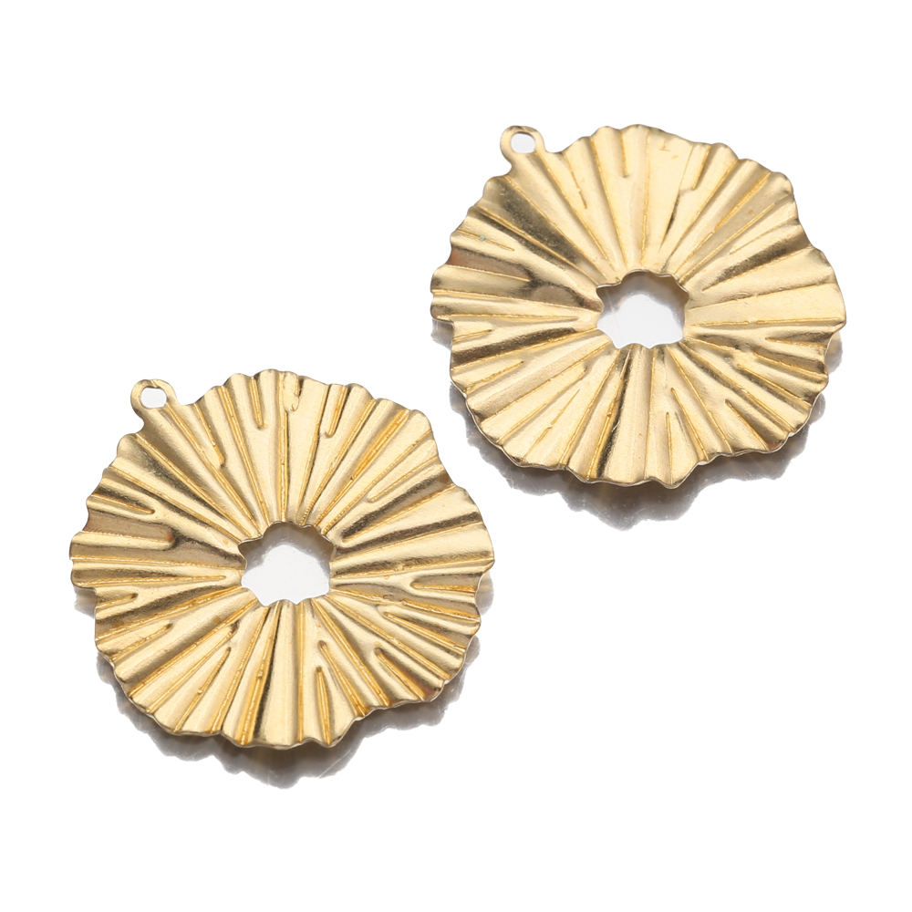 Women Accessories Pack - 20pcs/Lot Brass Sun Flowers Charms Drop