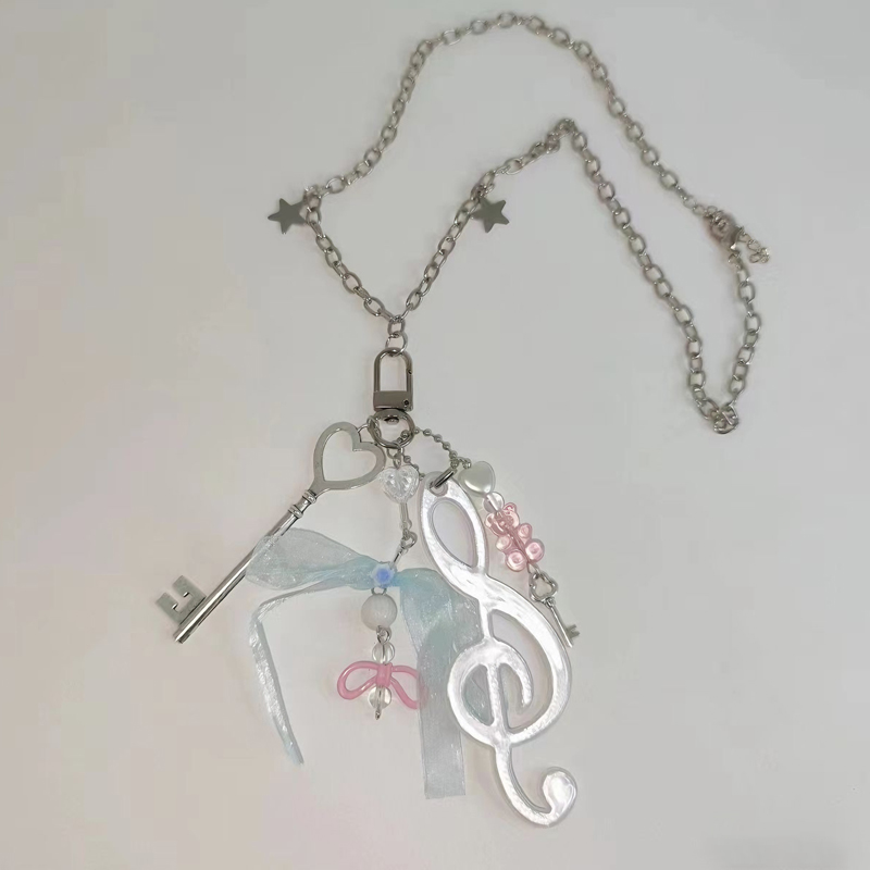 Women'S Accessories In The 90S - Y2K Jewelry Note Bear Bow Pendant