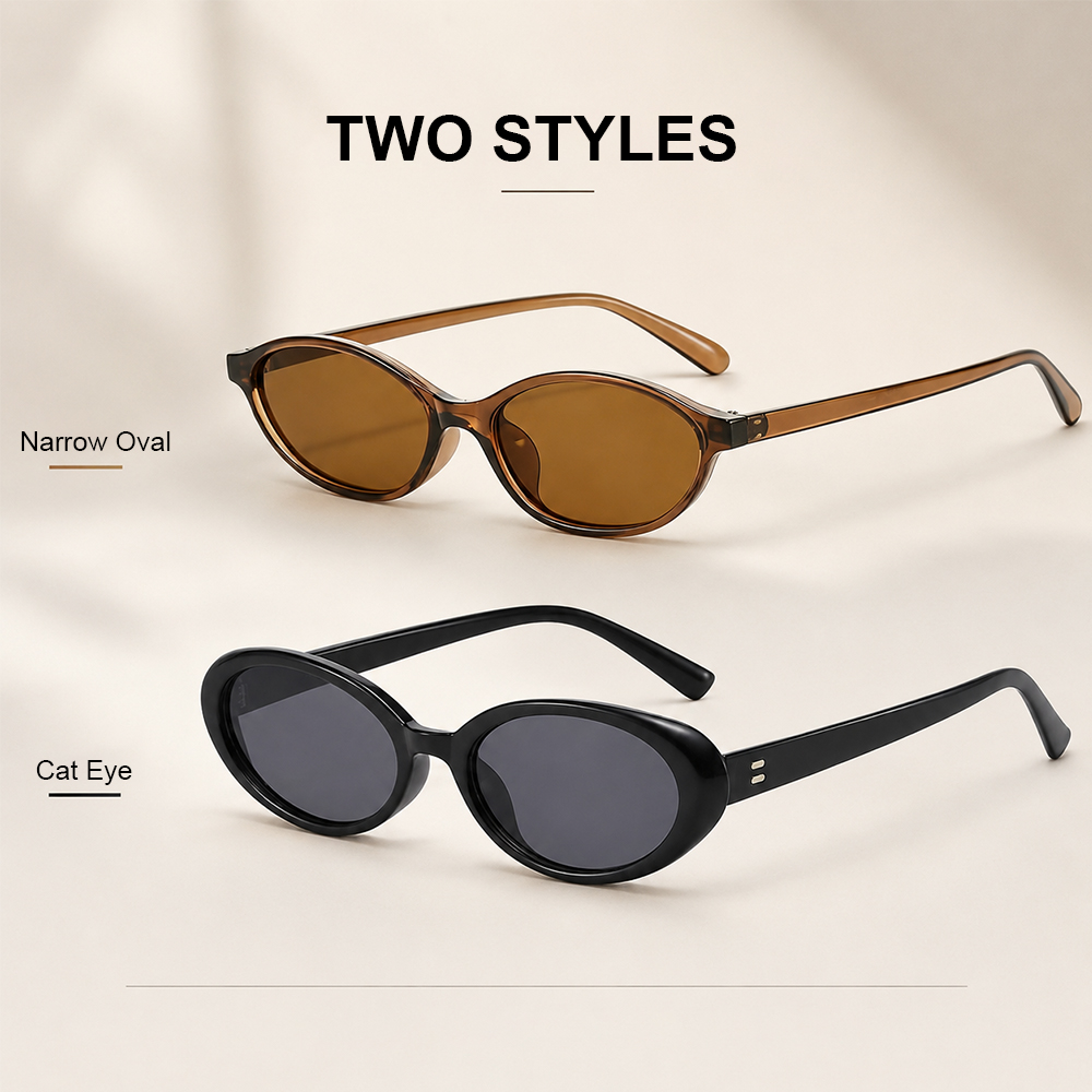 Women'S Accessories In The 90S - 2PCS 90s Y2K Vintage Cat Eye