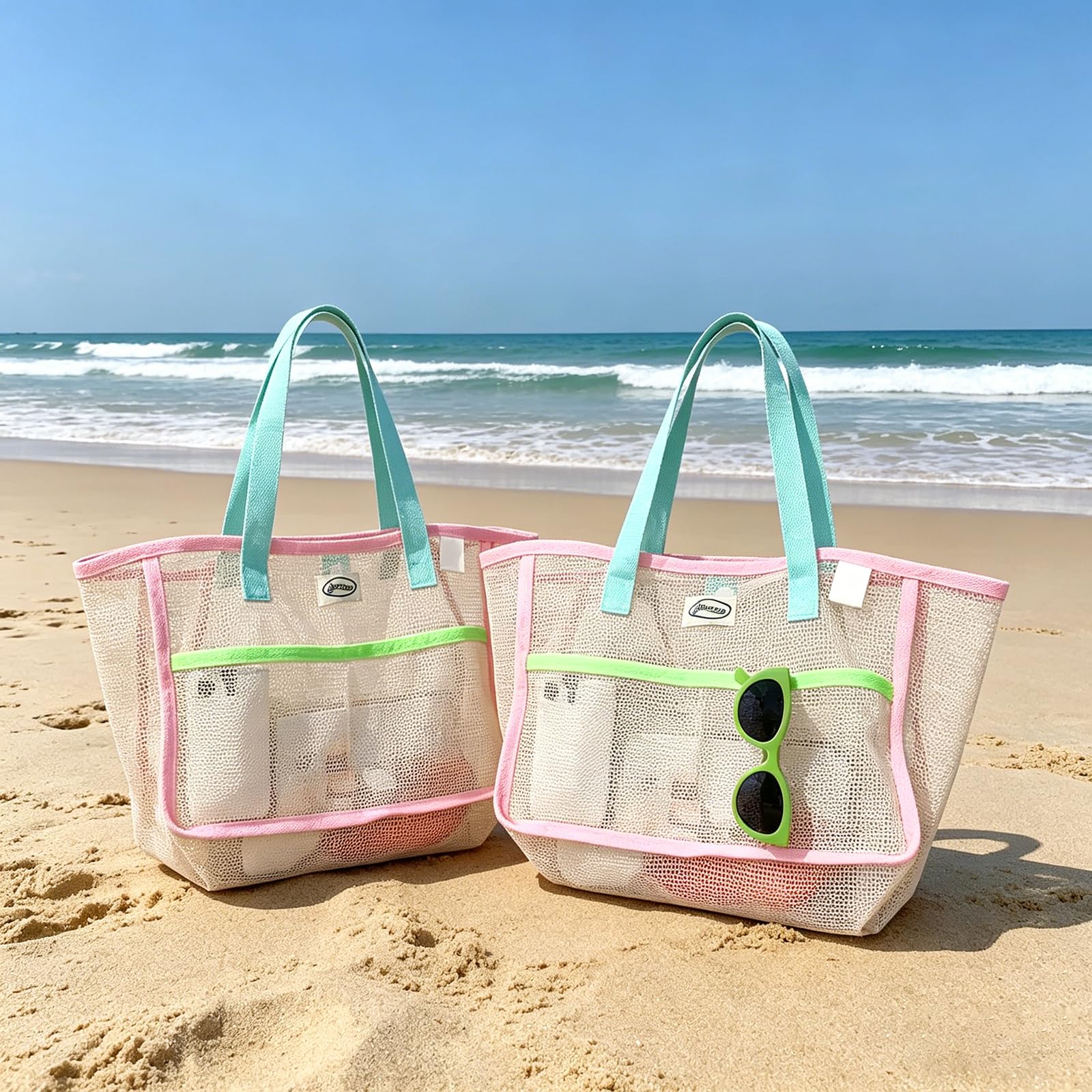 Women Accessories Pack - Beach Bags for Women Colorful Foldable
