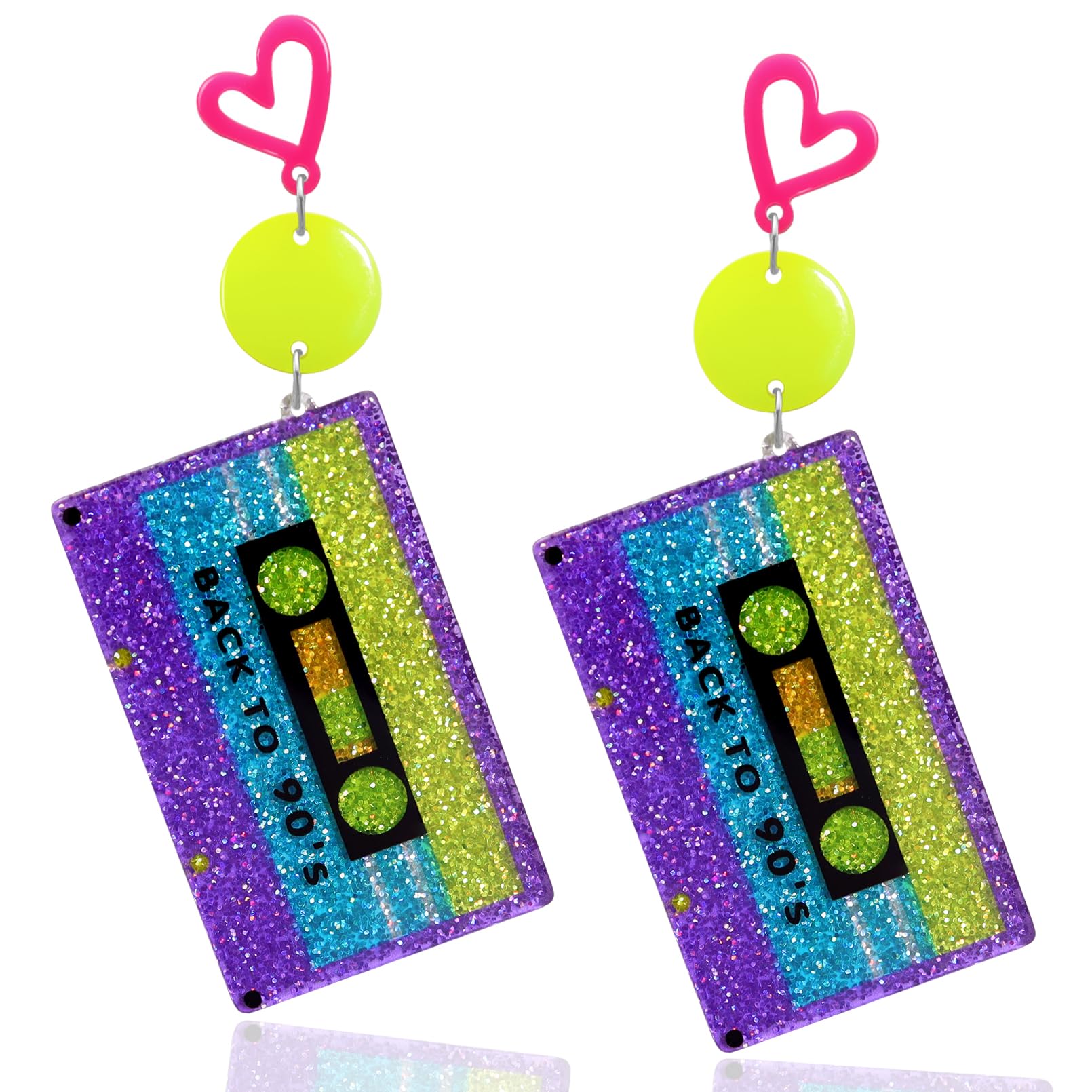 Women'S Accessories In The 90S - Acrylic Round Drop Dangle Earring 80s