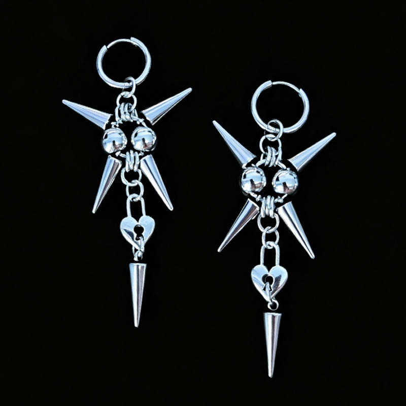 Women'S Accessories In The 90S - Punk Fashion Stainless Steel Cross Rivet