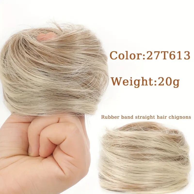 Synthetic Hair Bun Extension M - огляд і ціна Hair Band Elastic