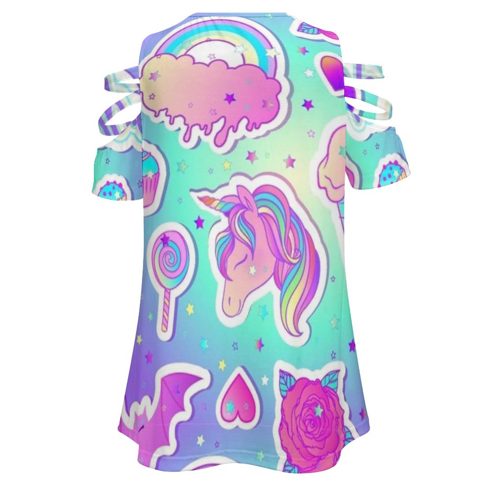 Rainbow Stickers Women's T-Shi - огляд і ціна Women'S Accessories In The 90S