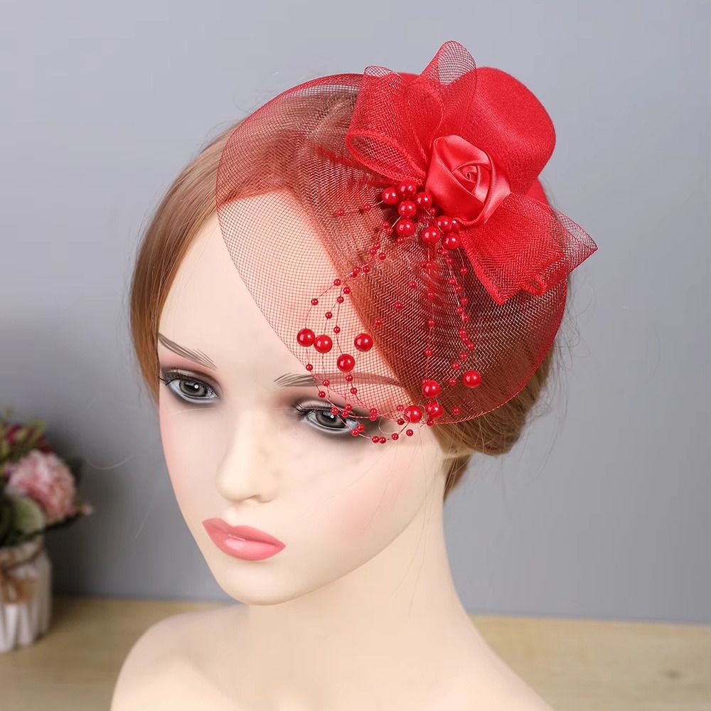 Elegant Mesh Top Hat Bow Vinta - огляд і ціна Women Accessories Photos