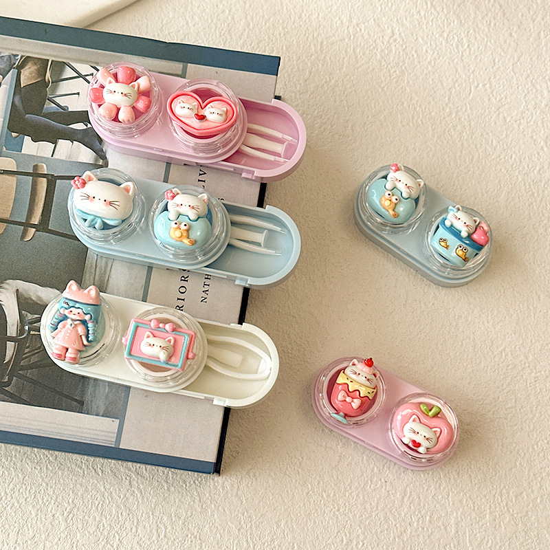 Cute Cartoon Cat Contact Lens  - огляд і ціна Women Accessories Drawer