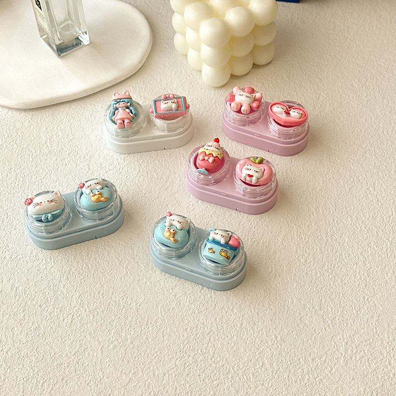 Cute Cartoon Cat Contact Lens  - огляд і ціна Women Accessories Drawer