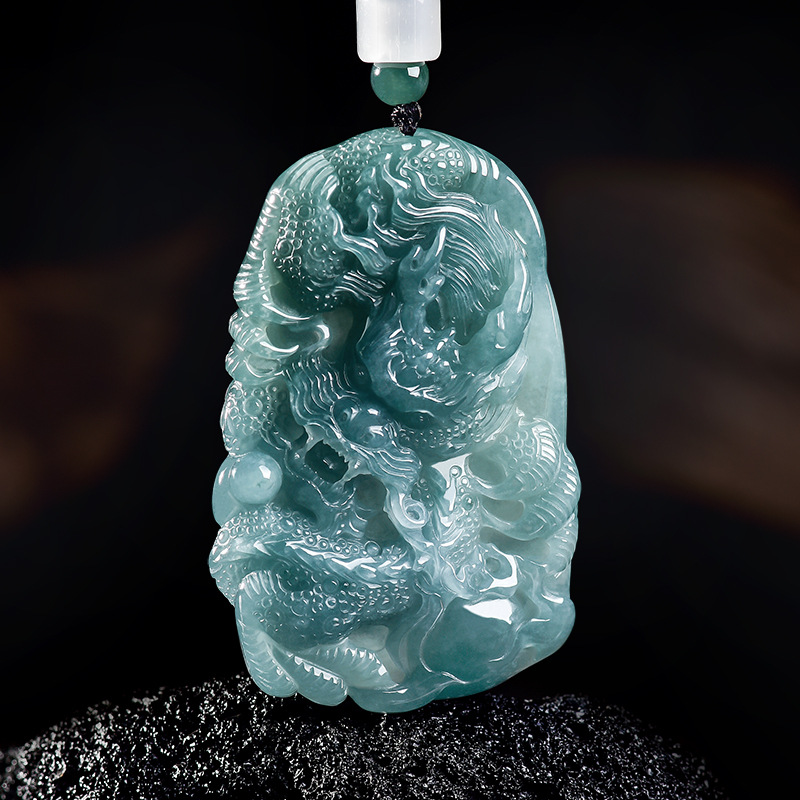 Natural Burmese Jadeite Dragon - огляд і ціна Women'S Accessories Designer