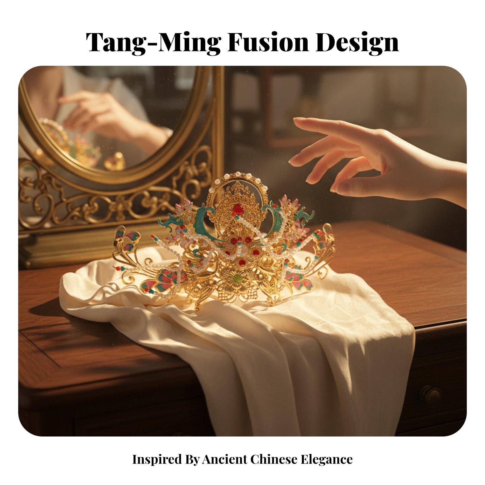 Traditional Chinese Hair Crown - огляд і ціна Women'S Accessories Designer