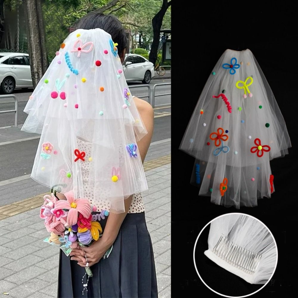 New Colorful Wedding Veils wit - огляд і ціна Women Accessories Photos