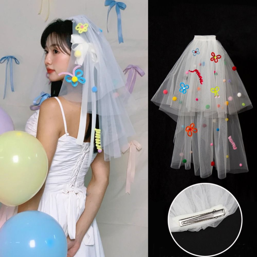 New Colorful Wedding Veils wit - огляд і ціна Women Accessories Photos