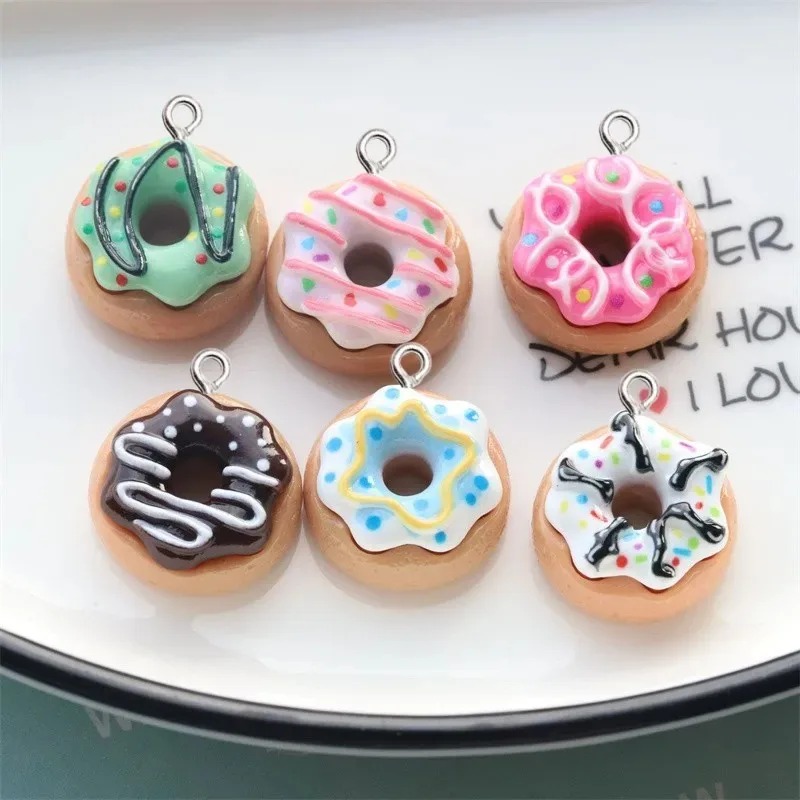 10Pcs Resin Donut Charms Color - огляд і ціна Women Accessories Pack