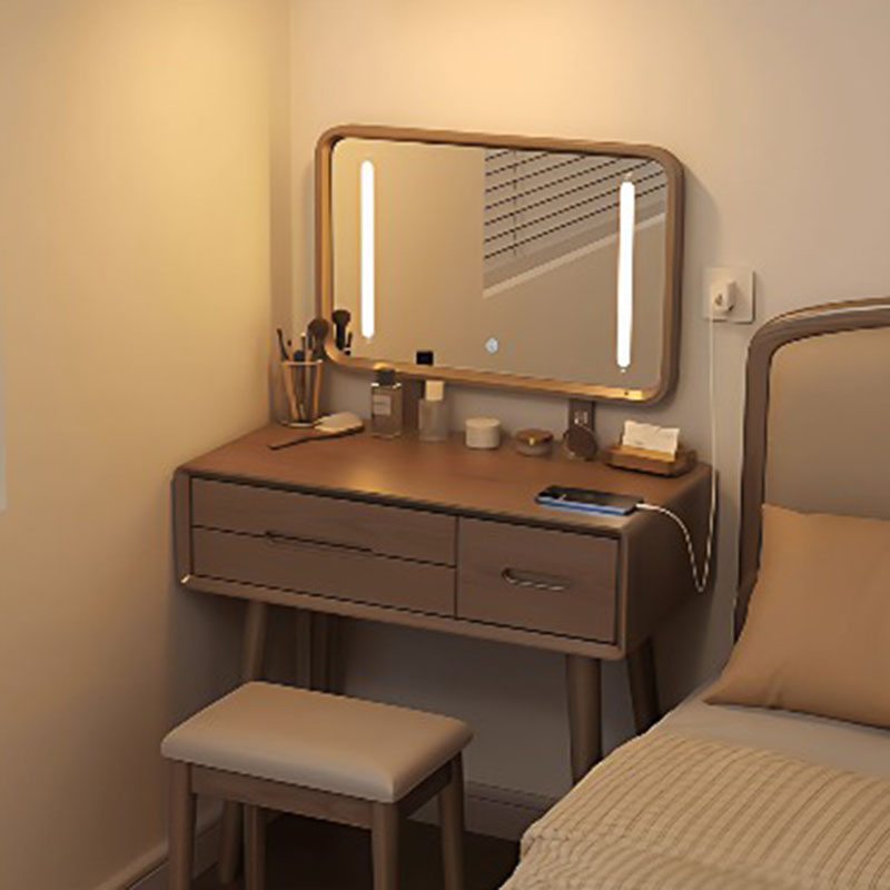 Mirror Desk Vanity Table Stool - огляд і ціна Women Accessories Drawer