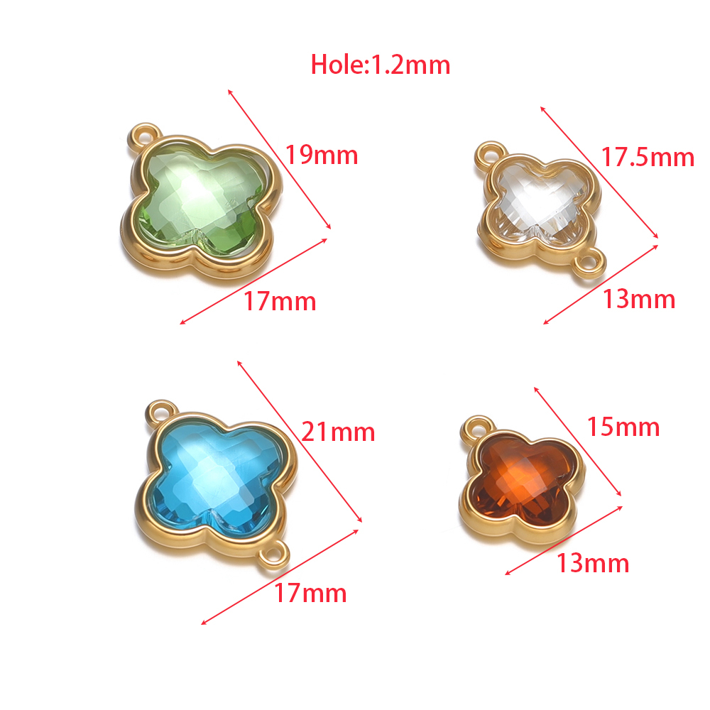 5pcs Stainless Steel Four Leaf - огляд і ціна Women Accessories Bracelet