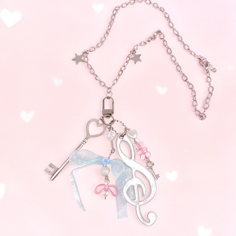 Y2K Jewelry Note Bear Bow Pend - огляд і ціна Women'S Accessories In The 90S