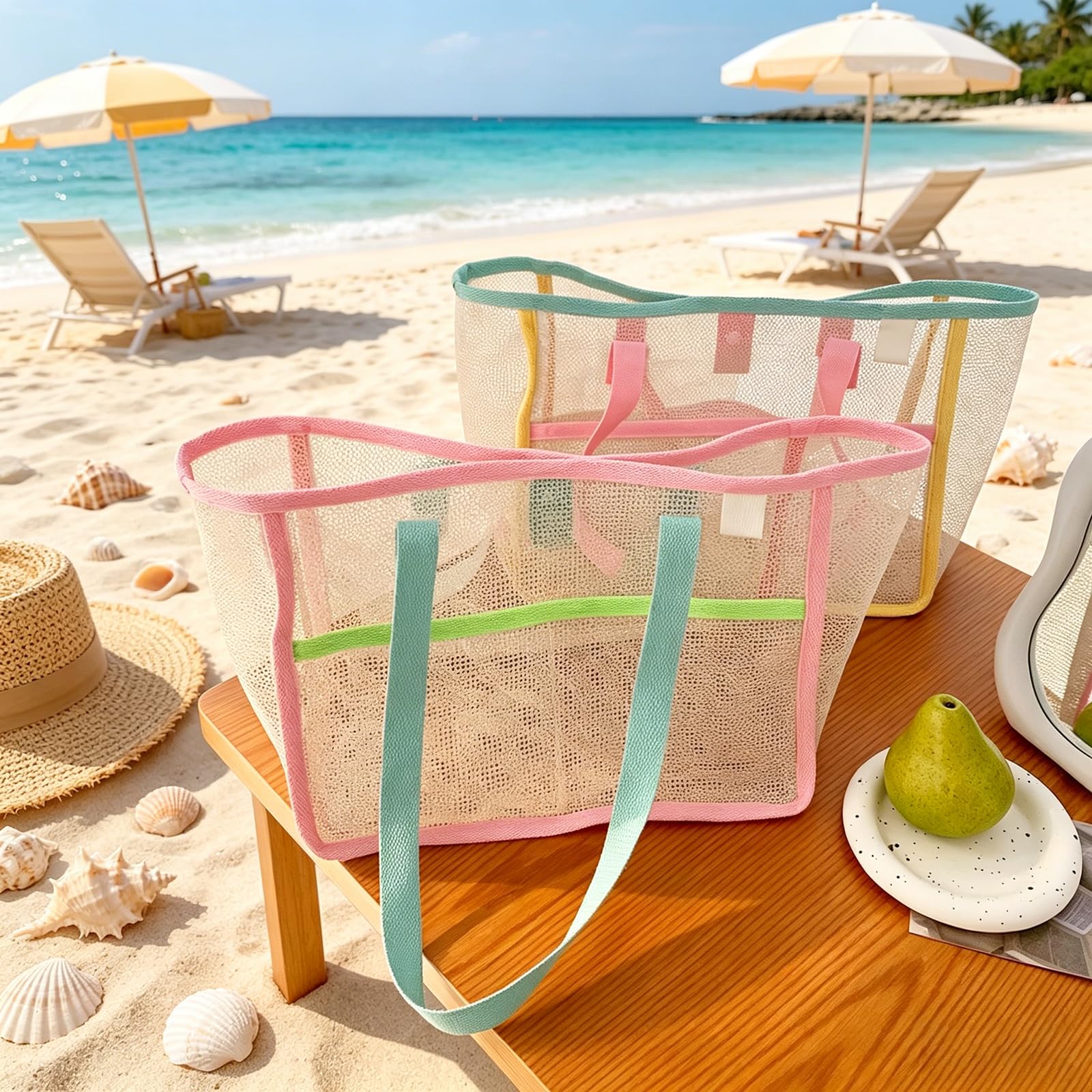 Beach Bags for Women Colorful  - огляд і ціна Women Accessories Pack