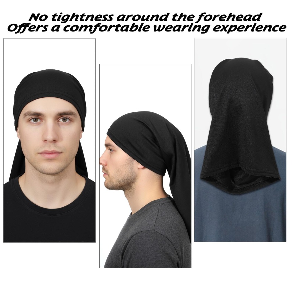 6pcs Dreadlock Cap Tube Bands  - огляд і ціна Hair Band Elastic