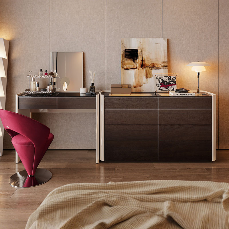 Coffee Modern Vanity Table Com - огляд і ціна Women Accessories Drawer