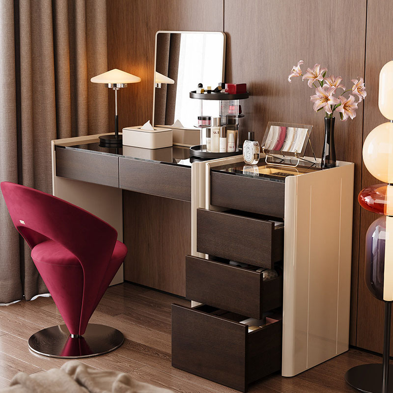Coffee Modern Vanity Table Com - огляд і ціна Women Accessories Drawer